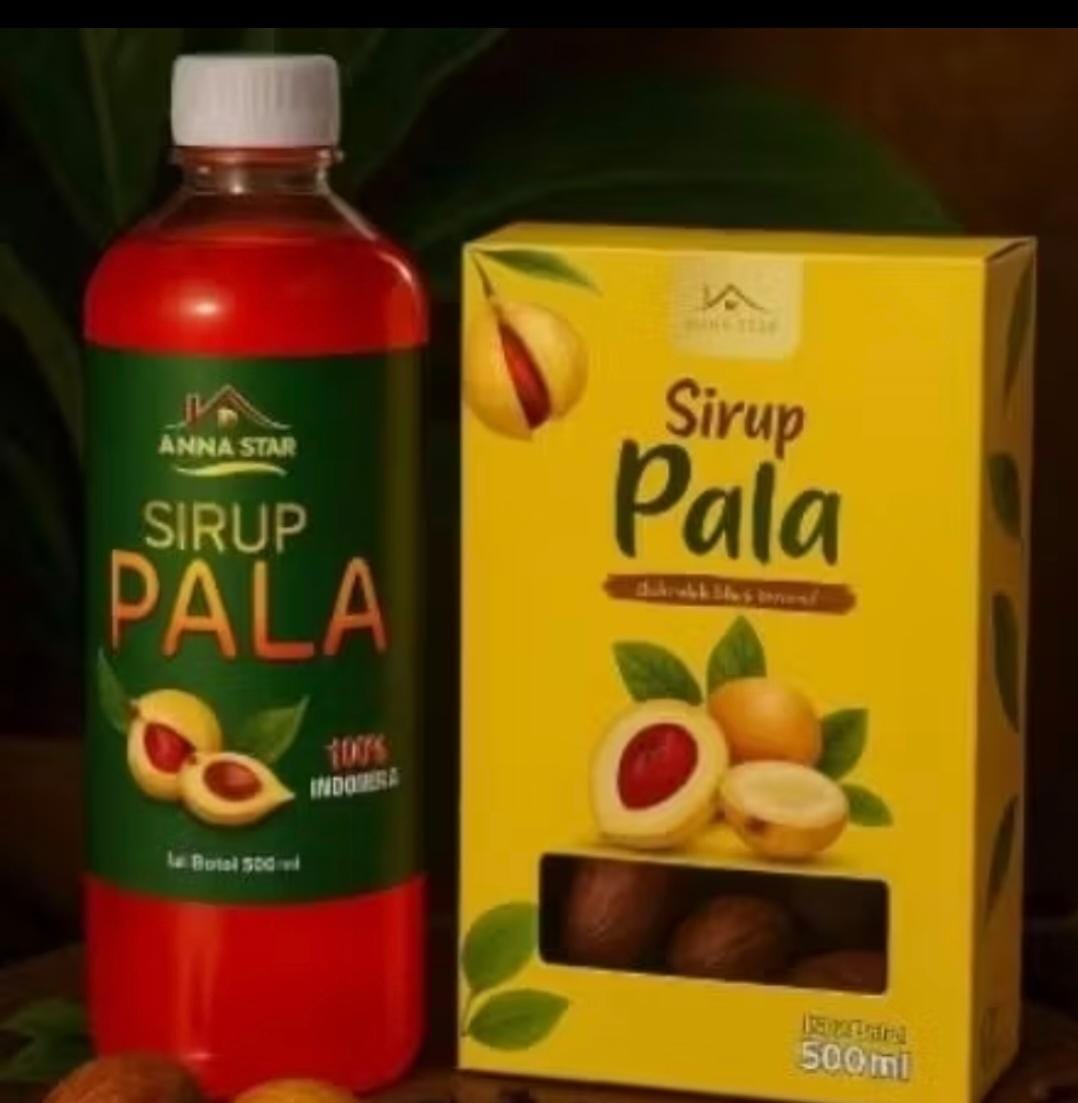 sirup pala dan cookies kelor kenari